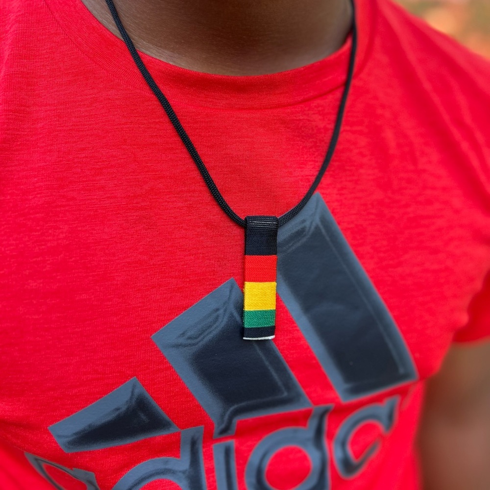 NW 💯 handmade adjustable initial tag necklace Benin Made